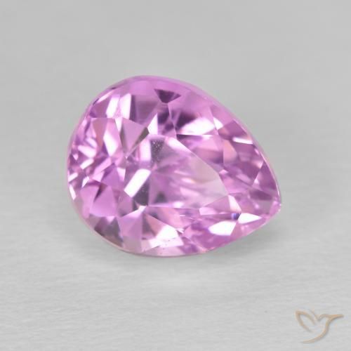 Kunzite Pourpre violet rosâtre naturelle En forme de poire, 4.52 ct, VS