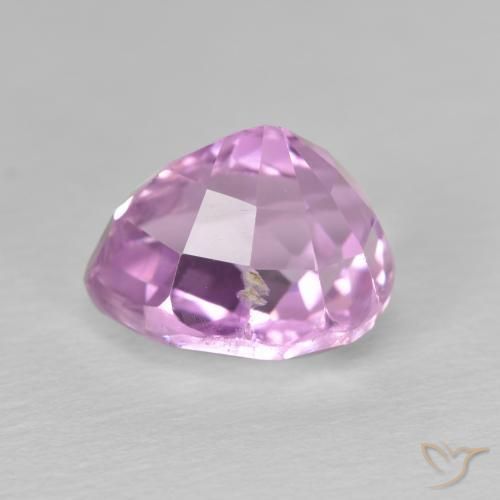 Kunzite Pourpre violet rosâtre naturelle En forme de poire, 4.52 ct, VS