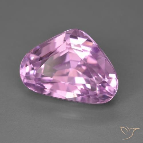 Kunzite Pourpre moyen naturelle En forme de poire, 9.68 ct, VVS-VS