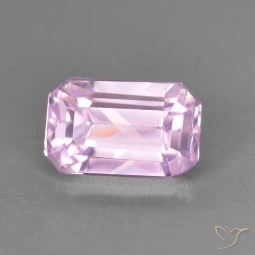 Kunzite Violet clair naturelle Octogone / coupe Émeraude, 1.71 ct, VVS