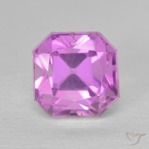3.51ct Naturel Pourpre violet rosâtre Kunzite, Taille émeraude, VS