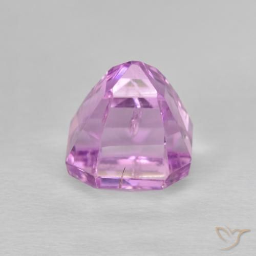 Kunzite Pourpre violet rosâtre naturelle Octogone / coupe Émeraude, 3.51 ct, VS