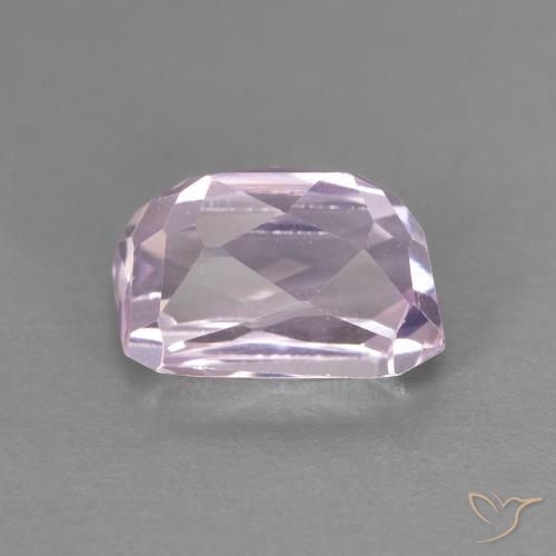Kunzite Pourpre violet rosâtre naturelle Octogone / coupe Émeraude, 3.00 ct, VVS
