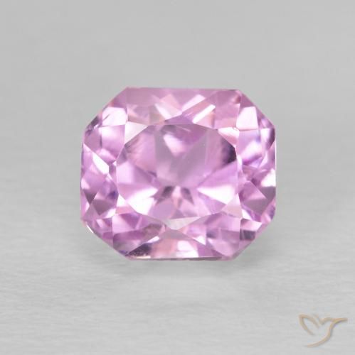 2.29ct Naturel Pourpre rose Kunzite, Taille émeraude, VS