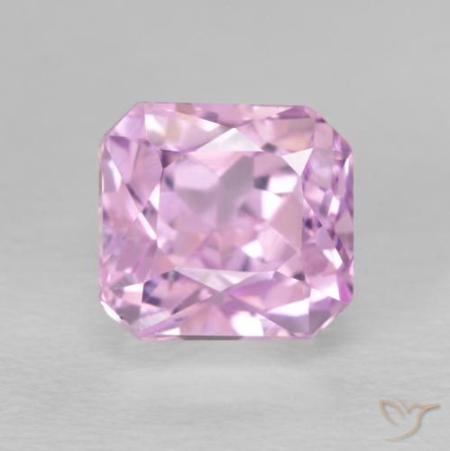 2.99ct Naturel Pourpre rose Kunzite, Taille émeraude, VS