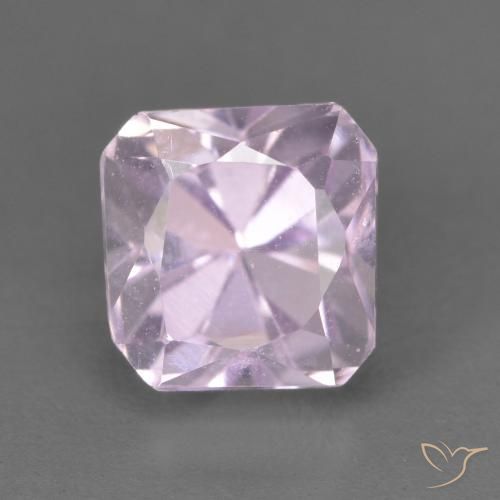 2.21ct Naturel Rose clair Kunzite, Taille émeraude, VVS-VS