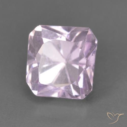 Kunzite Rose clair naturelle Octogone / coupe Émeraude, 2.21 ct, VVS-VS