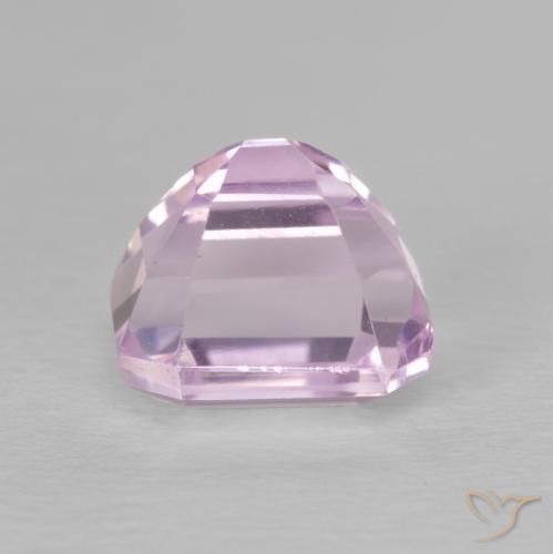 Kunzite Medium Light-Pink naturelle Octogone / coupe Émeraude, 2.50 ct, VVS-VS