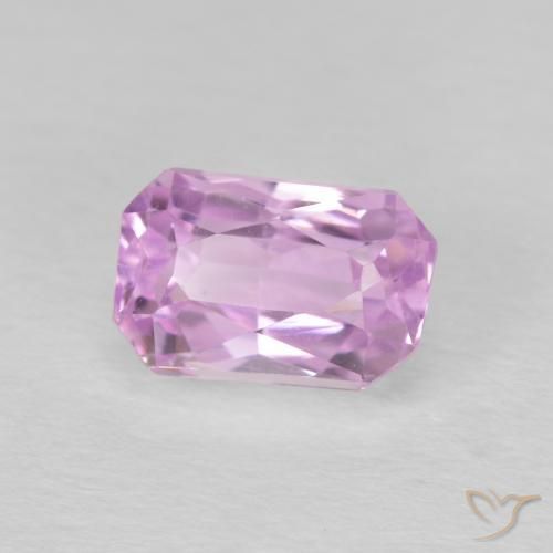 Kunzite Rose Pourpre naturelle Octogone / coupe Émeraude, 2.38 ct, VVS-VS