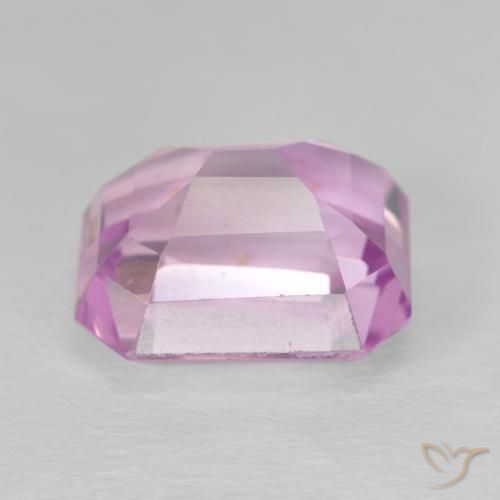 Kunzite rose naturelle taille émeraude, 11,14 ct, VS