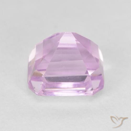 Kunzite Violet clair naturelle Octogone / coupe Émeraude, 3.97 ct, VVS-VS