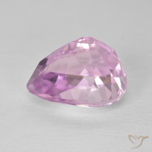 Kunzite Rose pourpre royal très clair naturelle En forme de poire, 6.30 ct, VS