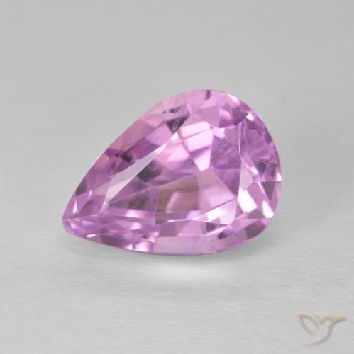 5.93ct Naturel Rose pourpre royal Kunzite, En forme de poire, VS