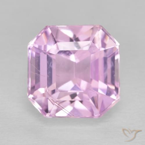6.17ct Naturel Rose pourpre royal Kunzite, Taille émeraude, VS