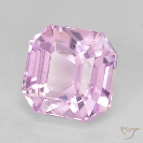 Kunzite Rose pourpre royal naturelle Octogone / coupe Émeraude, 6.17 ct, VS