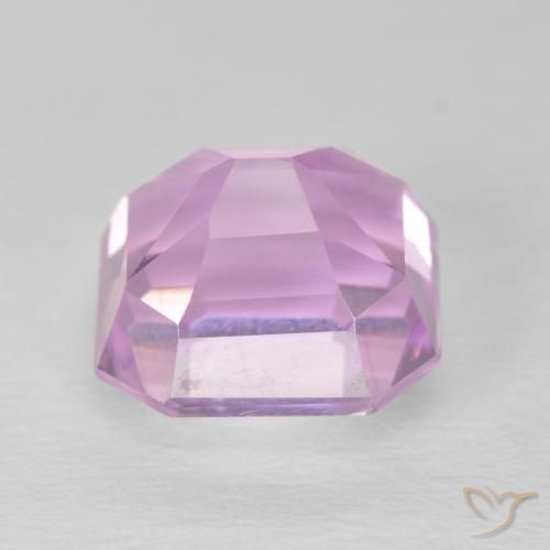 Kunzite Rose pourpre royal naturelle Octogone / coupe Émeraude, 6.17 ct, VS
