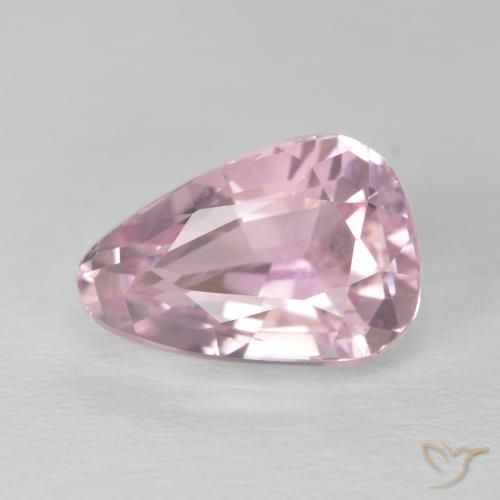 5.57ct Naturel Rose bubblegum léger Kunzite, En forme de poire, VVS