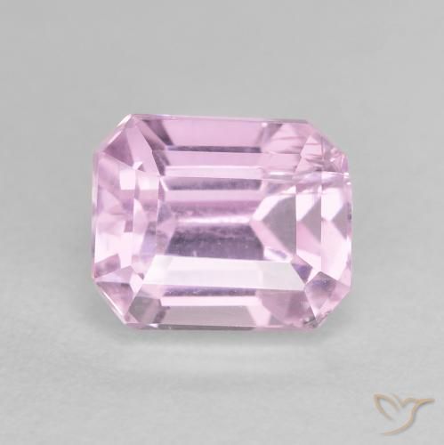 3.08ct Naturel Pourpre moyen Kunzite, Taille émeraude, VS