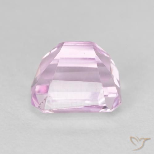 Kunzite Pourpre moyen naturelle Octogone / coupe Émeraude, 3.08 ct, VS