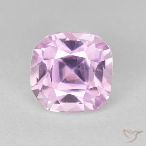 Kunzite Pourpre violet rosâtre naturelle Coussin, 3.46 ct, VS