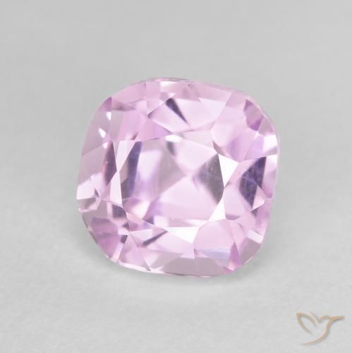 Kunzite Pourpre violet rosâtre naturelle Coussin, 3.46 ct, VS