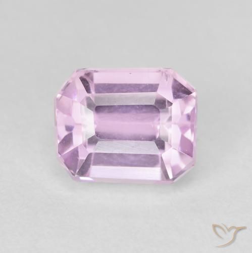3.03ct Naturel Pourpre violet rosâtre Kunzite, Taille émeraude, VS