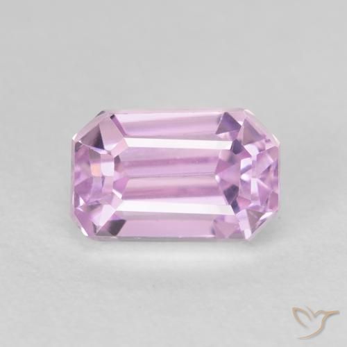 2.41ct Naturel Violet clair Kunzite, Taille émeraude, VS