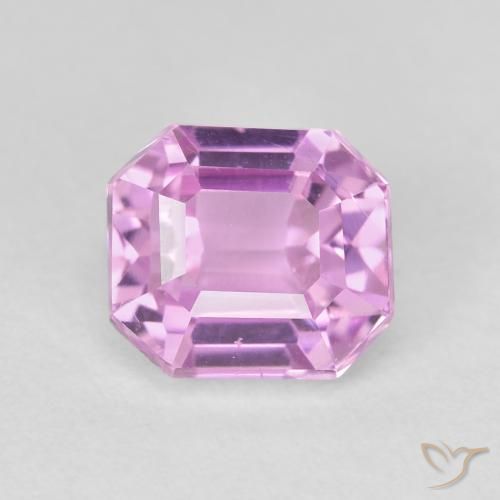 2.99ct Naturel Pourpre-rose Kunzite, Taille émeraude, VS