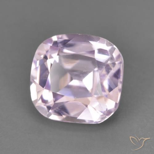 Kunzite Rose clair naturelle Coussin, 3.45 ct, VVS