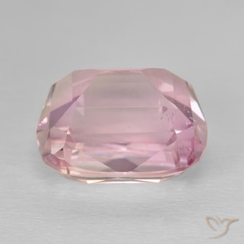 Kunzite Rose clair naturelle Coussin, 13.16 ct, VS