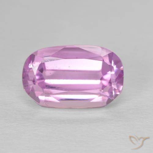 Kunzite Rose clair naturelle Coussin, 4.46 ct, VS