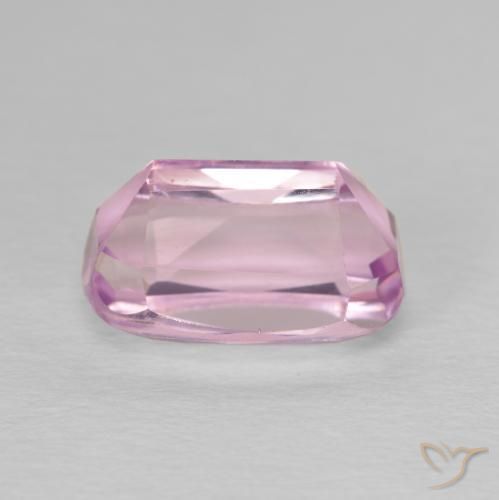 Kunzite Rose clair naturelle Coussin, 4.46 ct, VS