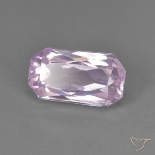 Kunzite Lilas léger naturelle Octogone / coupe Émeraude, 3.25 ct, VVS