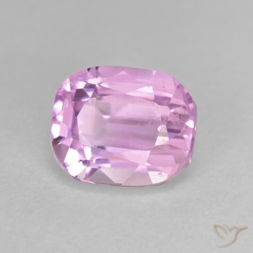 Kunzite Violet clair naturelle Coussin, 3.73 ct, VS