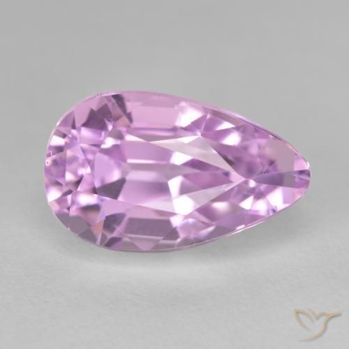 Kunzite Lilas naturelle En forme de poire, 13.66 ct, VVS-VS