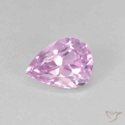 3.07ct Naturel Violet clair Kunzite, En forme de poire, VS