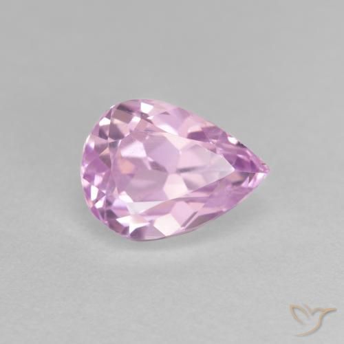Kunzite Violet clair naturelle En forme de poire, 3.07 ct, VS