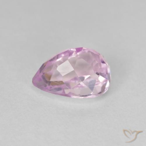 Kunzite Violet clair naturelle En forme de poire, 3.07 ct, VS