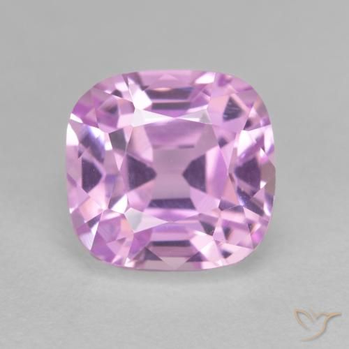 Kunzite Pourpre moyen naturelle Coupe coussin, 5.59 ct, VVS