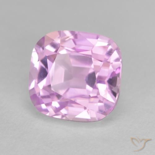 Kunzite Pourpre moyen naturelle Coupe coussin, 5.59 ct, VVS