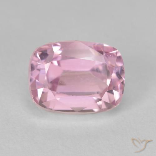 Kunzite Rose très clair naturelle Coussin, 5.28 ct, VVS-VS