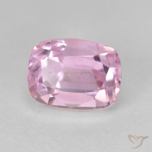 Kunzite Rose très clair naturelle Coussin, 5.28 ct, VVS-VS