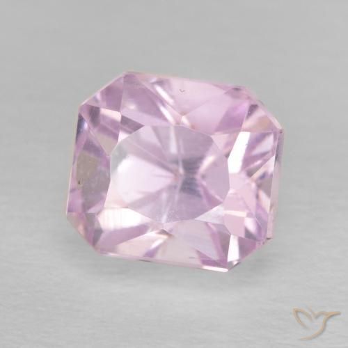 Kunzite Rose clair naturelle Octogone / coupe Émeraude, 2.61 ct, VVS-VS