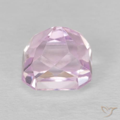 Kunzite Rose clair naturelle Octogone / coupe Émeraude, 2.61 ct, VVS-VS