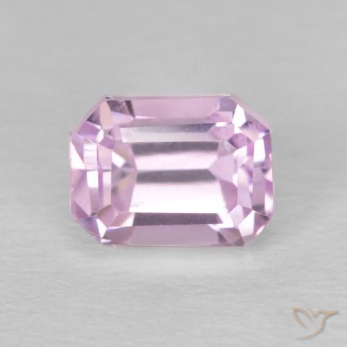 1.98ct Naturel Rose pourpre léger Kunzite, Taille émeraude, VVS-VS