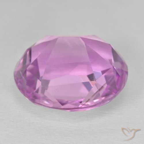 Kunzite Rose moyen naturelle ovale, 17.82 ct, VVS-VS
