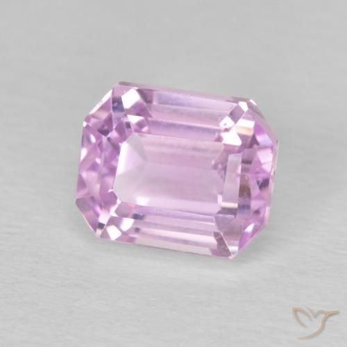 Kunzite Rose moyen naturelle Octogone / coupe Émeraude, 2.96 ct, VVS-VS