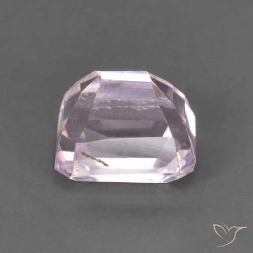Kunzite Rose pourpre royal très clair naturelle Octogone / coupe Émeraude, 1.49 ct, VVS-VS