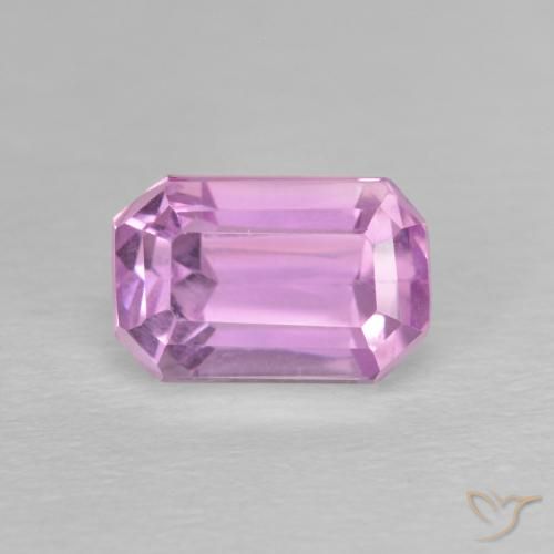 2.34ct Naturel Rose pourpre royal léger Kunzite, Taille émeraude, VVS-VS