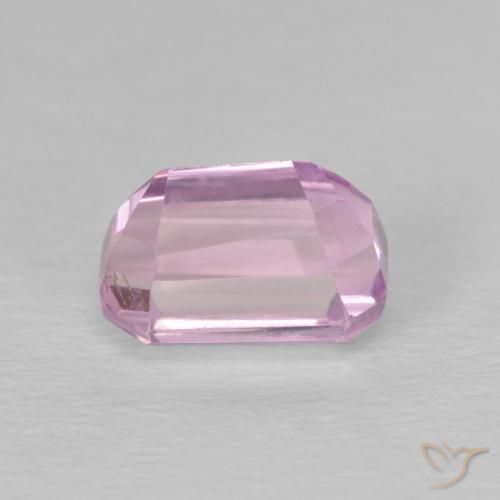 Kunzite Rose pourpre royal léger naturelle Octogone / coupe Émeraude, 2.34 ct, VVS-VS